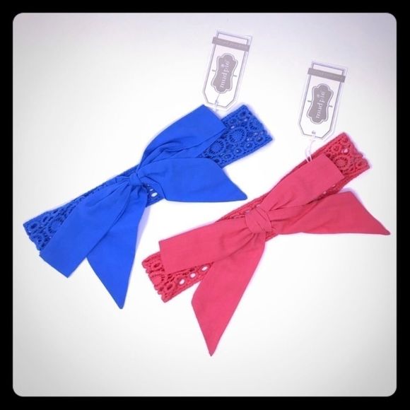 NET Two Adorable Bow Headbands! - Picture 1 of 5